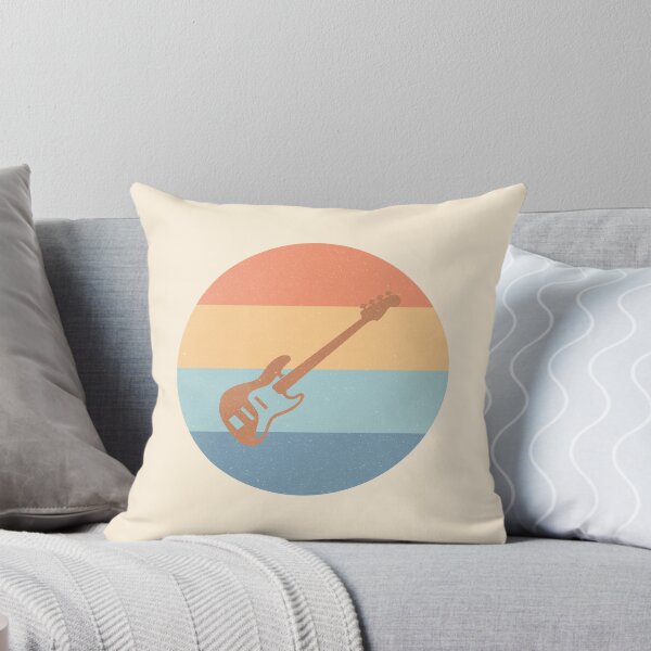 Item preview, Bass Guitar Electric J Bass Style Worn Pastel Retro Design designed and sold by kakarikihill.