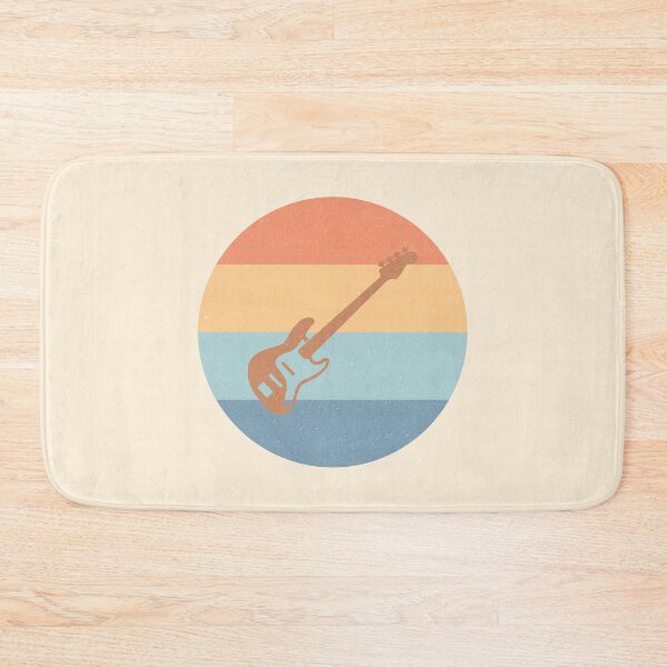 Item preview, Bass Guitar Electric J Bass Style Worn Pastel Retro Design designed and sold by kakarikihill.
