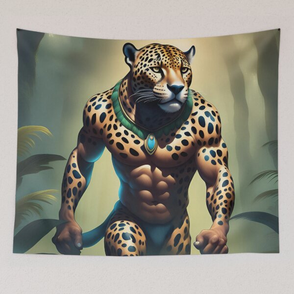 Item preview, jaguar with golden fur and black spots from the Amazon designed and sold by DebriArte.