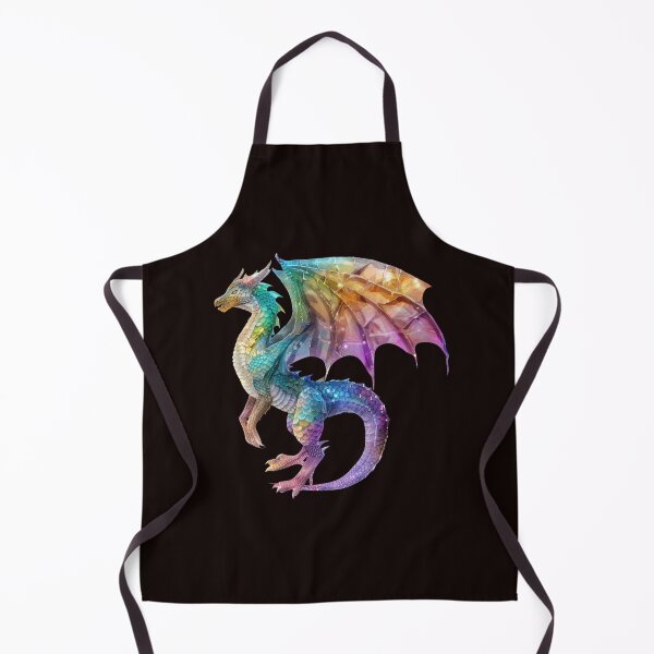 Item preview, Detailed rainbow coloured dragon designed and sold by PrettyPinkSkies.
