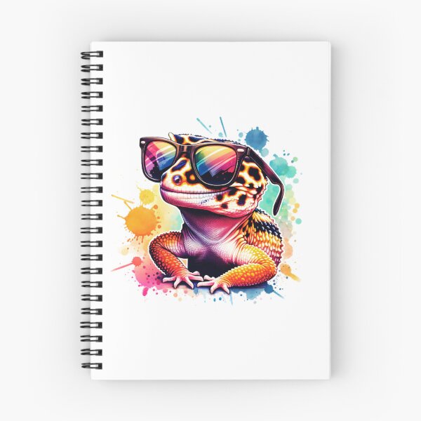 Artikelvorschau, Aquarell Leopard Gecko trägt Sonnenbrille entworfen und verkauft von ChaosReigns91.
