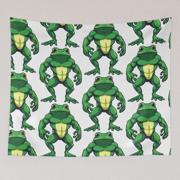 Item preview, A Cool Muscular Frog designed and sold by DWorriBHappi.
