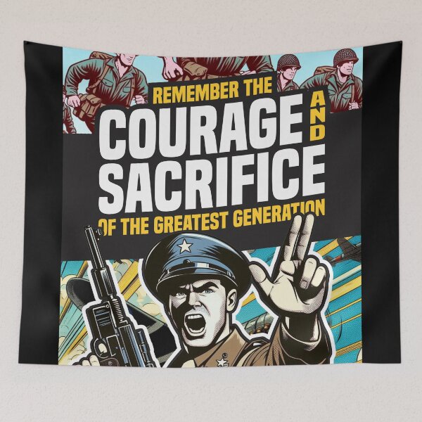 Item preview, Remember The Courage And Sacrifice Of The Greatest Generation 3 - Patriotic designed and sold by Vector-Artist.