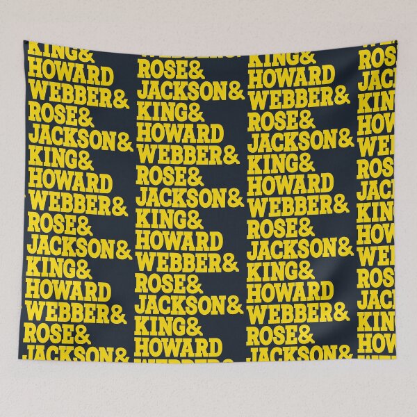 Item preview, Fab Five Basketball Roster designed and sold by darklordpug.