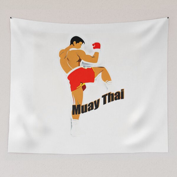 Item preview, Dynamic Muay Thai Fighter Illustration designed and sold by Jr-Mensagens.