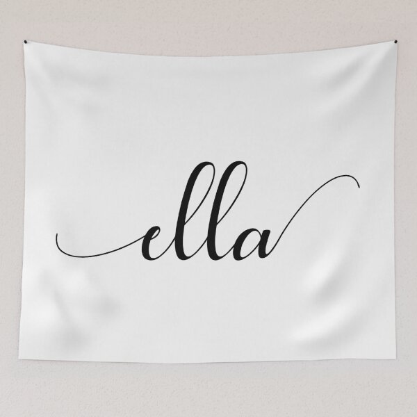 Item preview, Ella - Custom name on delicate black cursive font designed and sold by To the Lua.