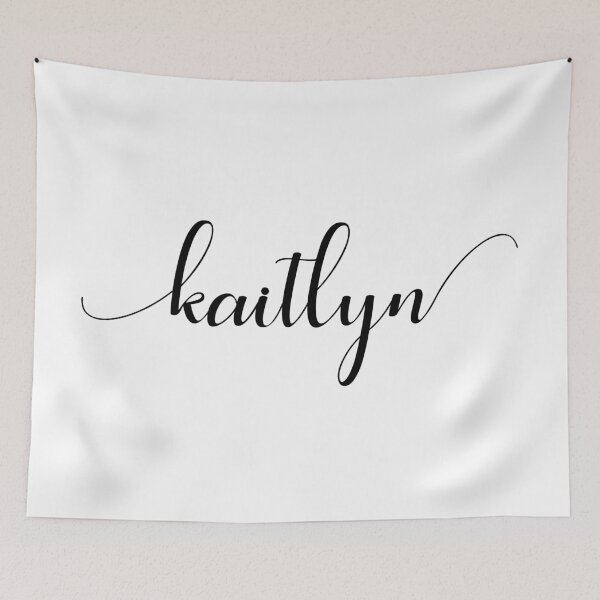 Item preview, Kaitlyn - Custom name on delicate black cursive font designed and sold by To the Lua.