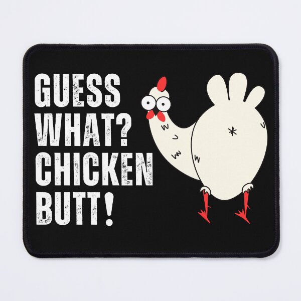 Item preview, Guess What Chicken Butt Funny Essential T-Shirt designed and sold by padeddesignart.