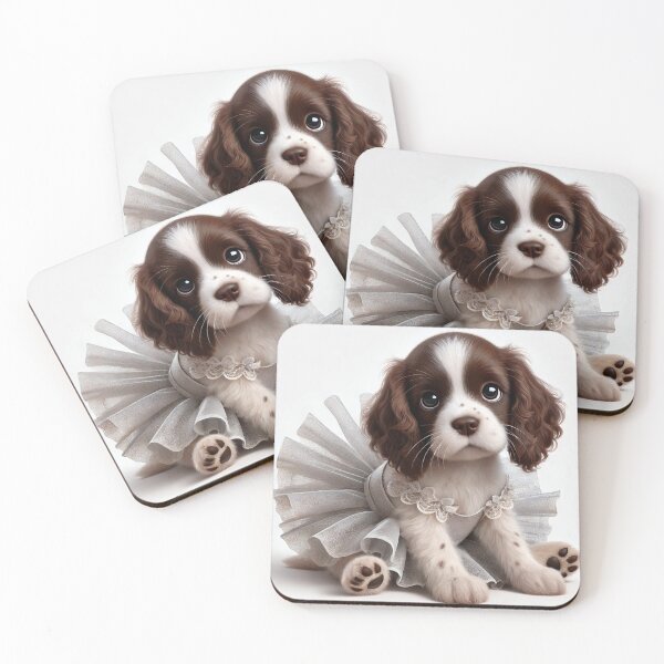 Item preview, Charming Springer Spaniel pup with a playful twinkle in its eye designed and sold by toypoodlemom.