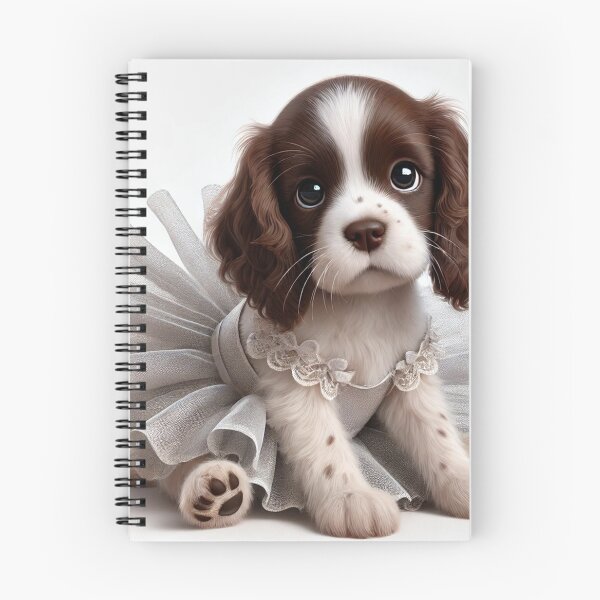 Item preview, Charming Springer Spaniel pup with a playful twinkle in its eye designed and sold by toypoodlemom.