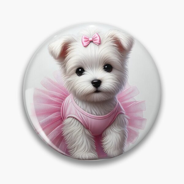 Item preview, Precious Westie with a tutu full of twirls. designed and sold by toypoodlemom.