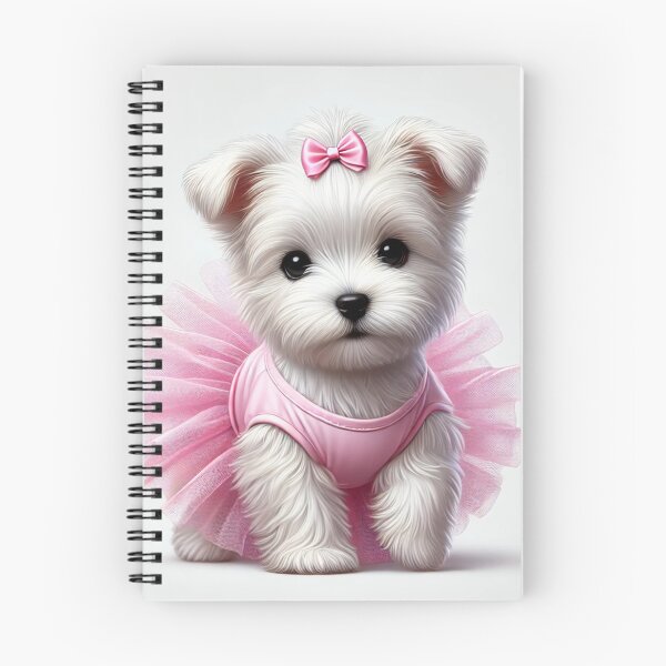 Item preview, Precious Westie with a tutu full of twirls. designed and sold by toypoodlemom.