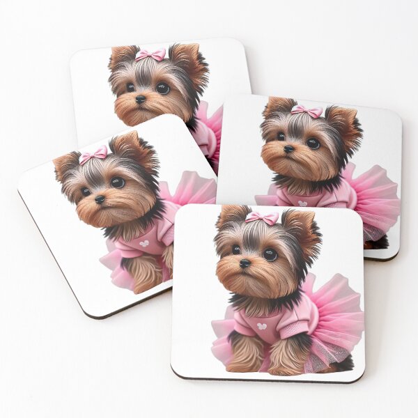 Item preview, Fluffy Yorkie furball in a charming, stylish tutu. designed and sold by toypoodlemom.