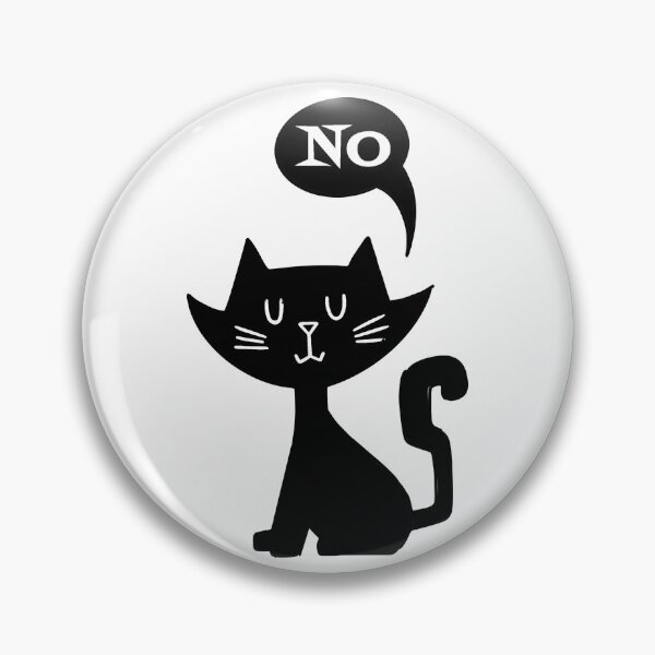 Item preview, Black Cat Says No designed and sold by RetroVoyages.