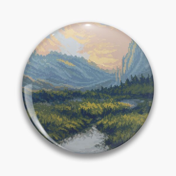 Item preview, paisaje pixelart designed and sold by Skrblsm.