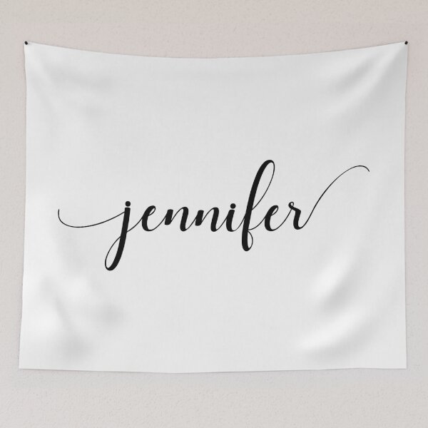 Item preview, Jennifer - Custom name on delicate black cursive font designed and sold by To the Lua.