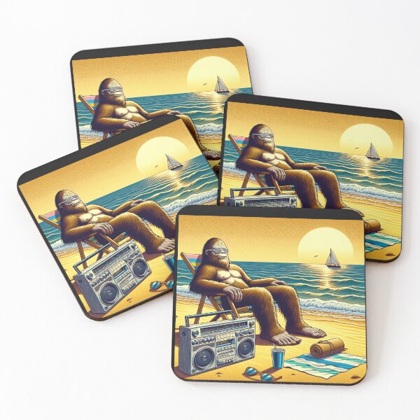 Item preview, Bigfoot Relaxing On The Beach  designed and sold by cope64.