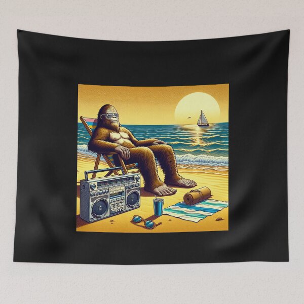 Item preview, Bigfoot Relaxing On The Beach  designed and sold by cope64.