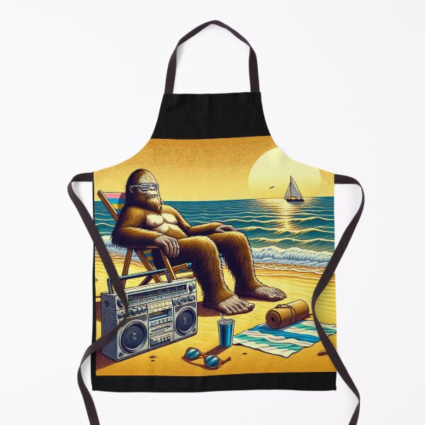Item preview, Bigfoot Relaxing On The Beach designed and sold by cope64.