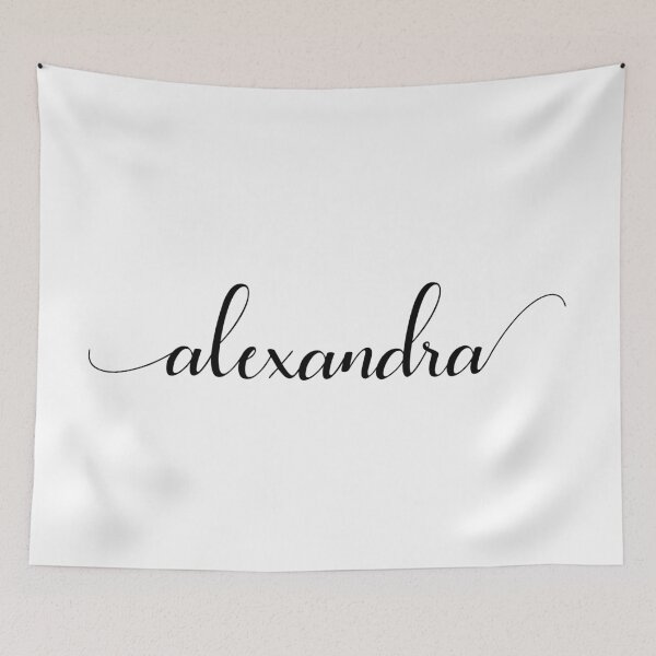 Item preview, Alexandra - Custom name on delicate black cursive font designed and sold by To the Lua.