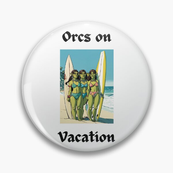 Item preview, Orcs On Vacation Surfs Up designed and sold by popsbh.
