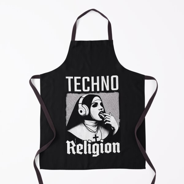 Item preview, Techno Religion - Nun Listening To Headphones - Techno Music designed and sold by Urban-Alien.