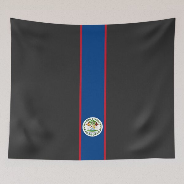 Item preview, Belize Stripe Flag designed and sold by Candie-Shop.