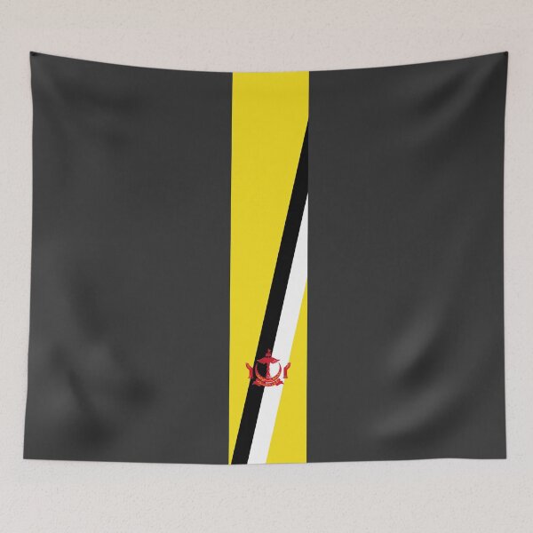 Item preview, Brunei Stripe Flag designed and sold by Candie-Shop.