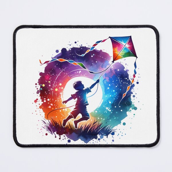 Item preview, Nighttime Kite Flying Illustration designed and sold by JesNoh.