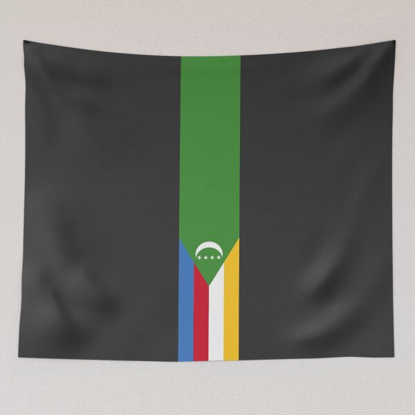 Item preview, Comoros Stripe Flag designed and sold by Candie-Shop.