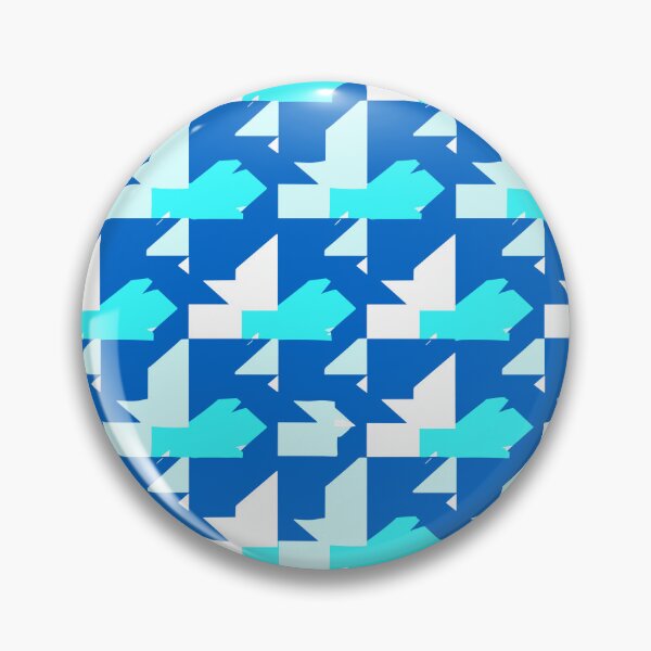 Item preview, Blue Houndstooth Pattern Design designed and sold by Artbyminga.