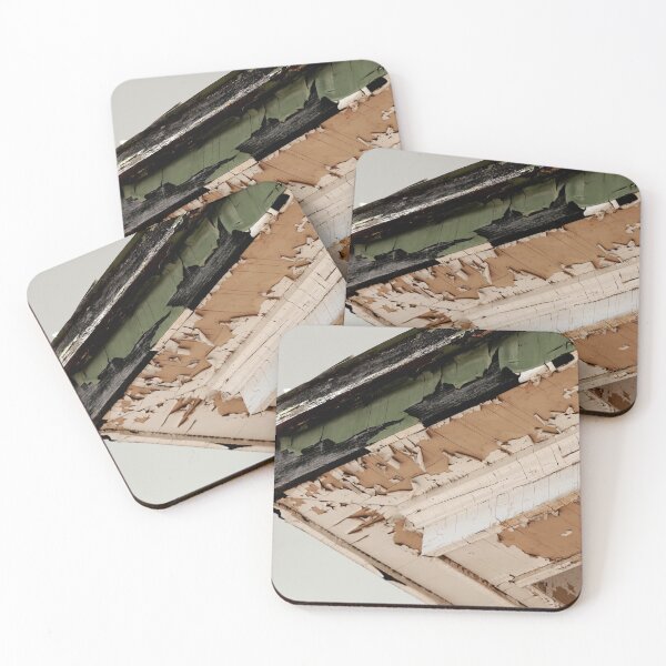 Item preview, Gray, Green And White Distressed Painted Quoin designed and sold by FeatherfallSTU.