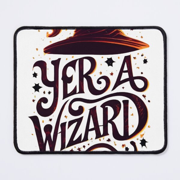 Item preview, Yer a Wizard - Crimson Typography - Fantasy designed and sold by Scarle-Richa.