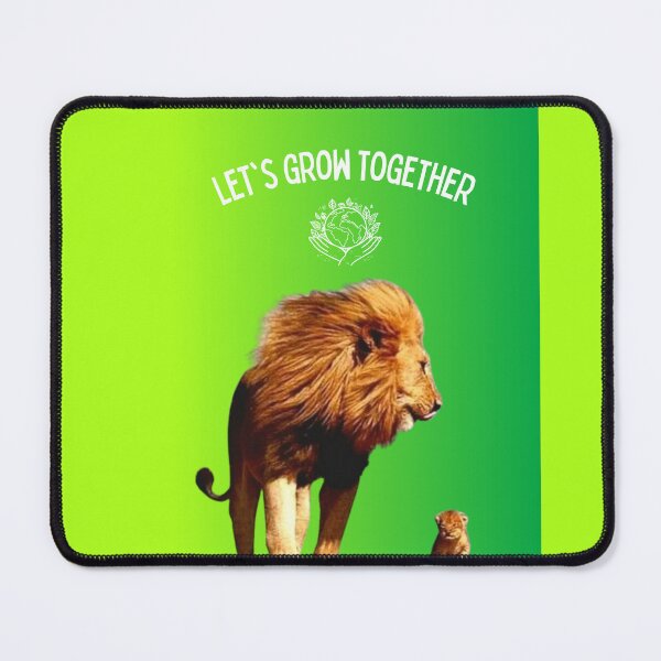 Item preview, We will grow together, mother lion and baby lion. designed and sold by SIAM Mantra.
