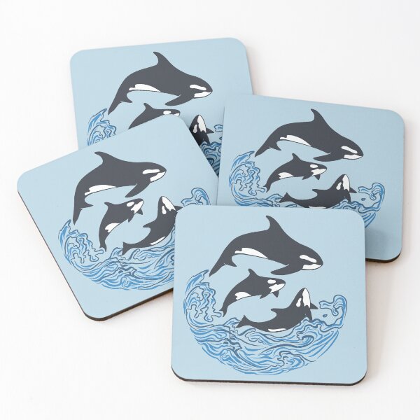 Item preview, Orcinus Orcas Jumping Wave designed and sold by RetroVoyages.