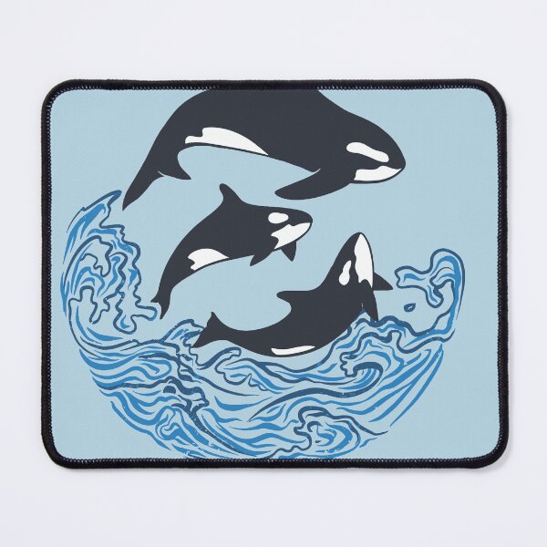 Item preview, Orcinus Orcas Jumping Wave designed and sold by RetroVoyages.