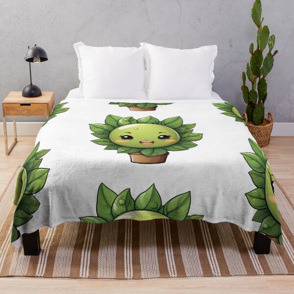 Item preview, Cartoon sticker of green plant with leaves on transparent background designed and sold by MiraCleAI.