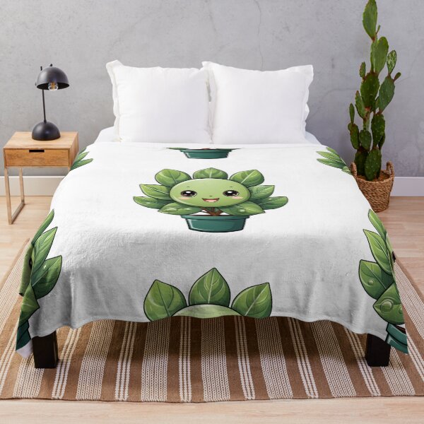 Item preview, Cartoon sticker of green plant with leaves on transparent background designed and sold by MiraCleAI.