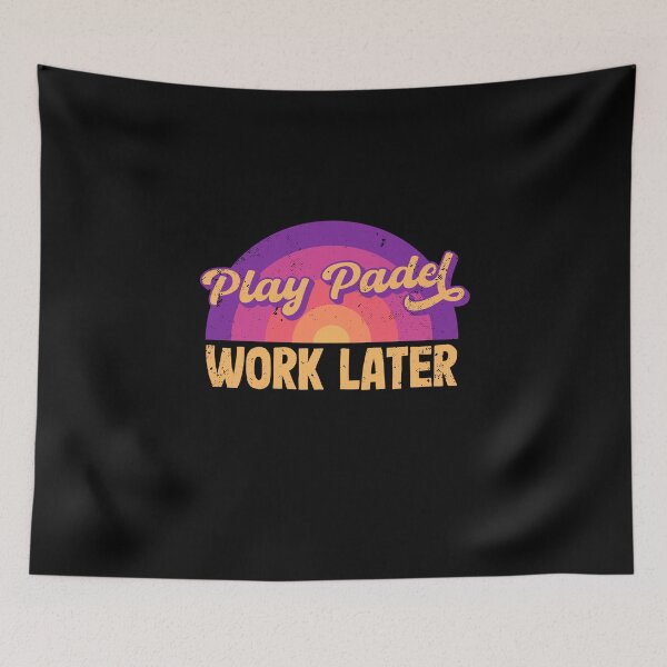 Item preview, Padel Tennis Gift For Padel Player Play Padel Work Later designed and sold by Captain Mood.