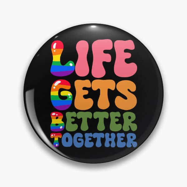 Item preview, LGBT - Life gets better together designed and sold by ArtsyLani.