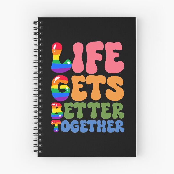 Item preview, LGBT - Life gets better together designed and sold by ArtsyLani.