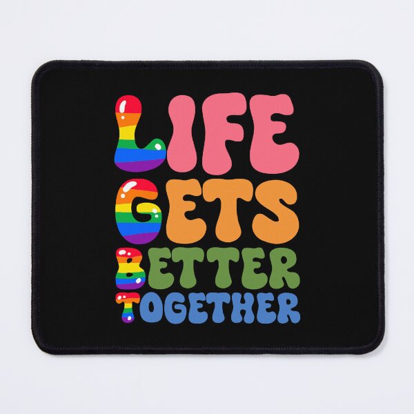 Item preview, LGBT - Life gets better together designed and sold by ArtsyLani.