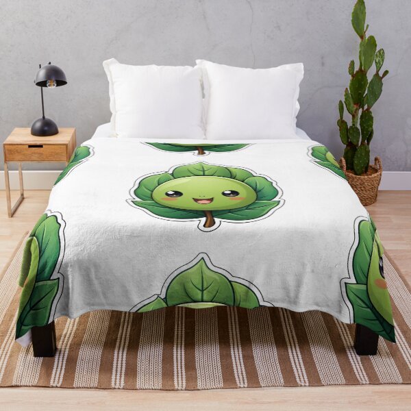 Item preview, Cartoon sticker of green plant with leaves on transparent background designed and sold by MiraCleAI.