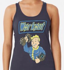 Workout til you Fallout Racerback Tank Top