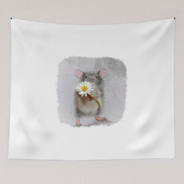 Item preview, Rat with daisies designed and sold by wernertpicture.