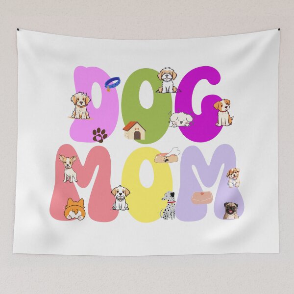 Item preview, Groovy and Cutesy Dog Mom designed and sold by Fredster1966.