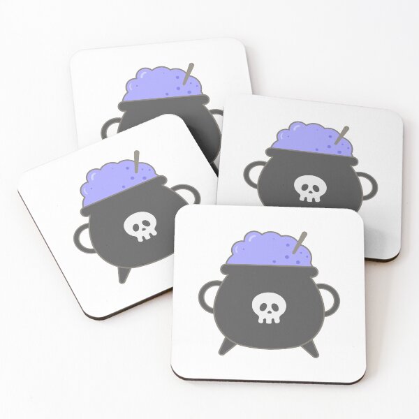 Item preview, Kid hand drawn cute and colorful happy halloween element witch cauldron designed and sold by nuchz.