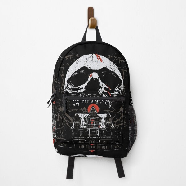 Item preview, Skull Over Haunted House - Spooky Scene designed and sold by TurtleDojo.