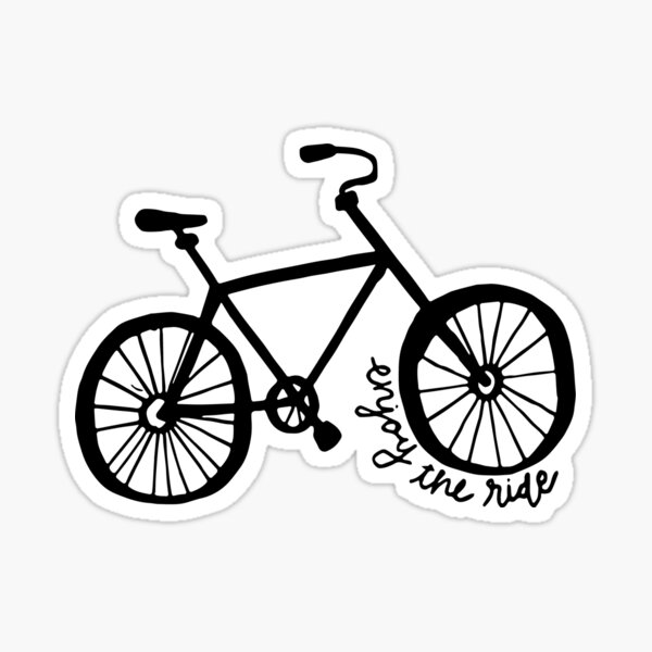 bike rider sticker