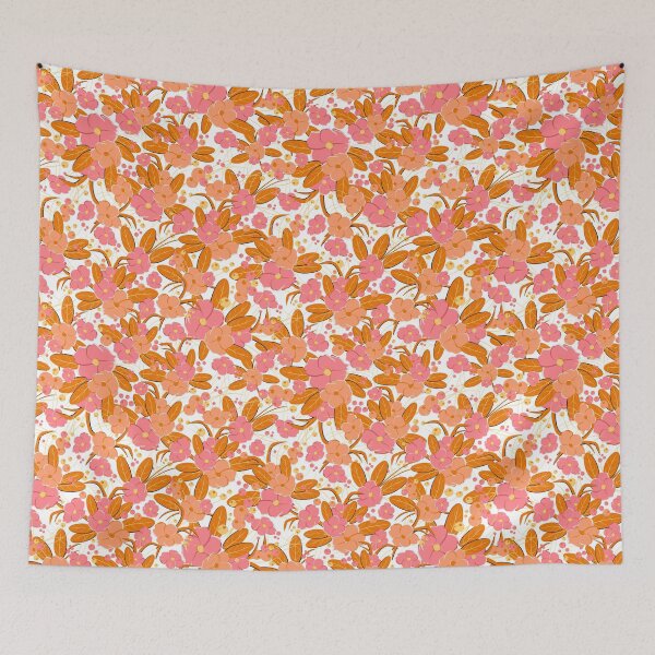Item preview, Small bouquet, Orange and pink on white background designed and sold by Alex  Blud.